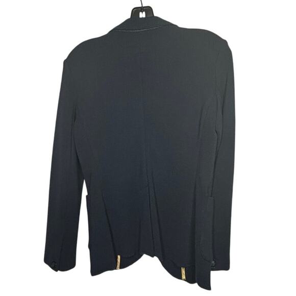 Rag & Bone 100% Merino Wool Navy Blue Knit Single Button Jacket Size Medium - Picture 2 of 11